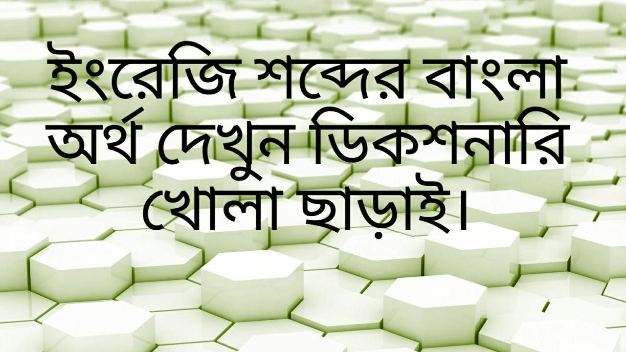 dictionary to bangla to english